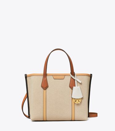 Small Perry Canvas Triple-Compartment Tote