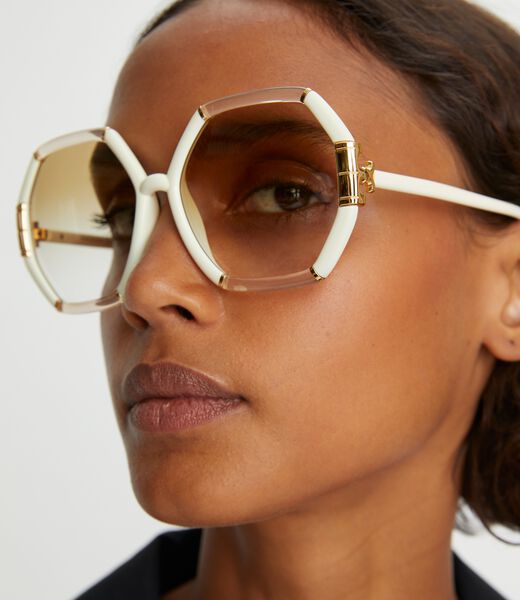 tory burch eleanor geometric sunglasses