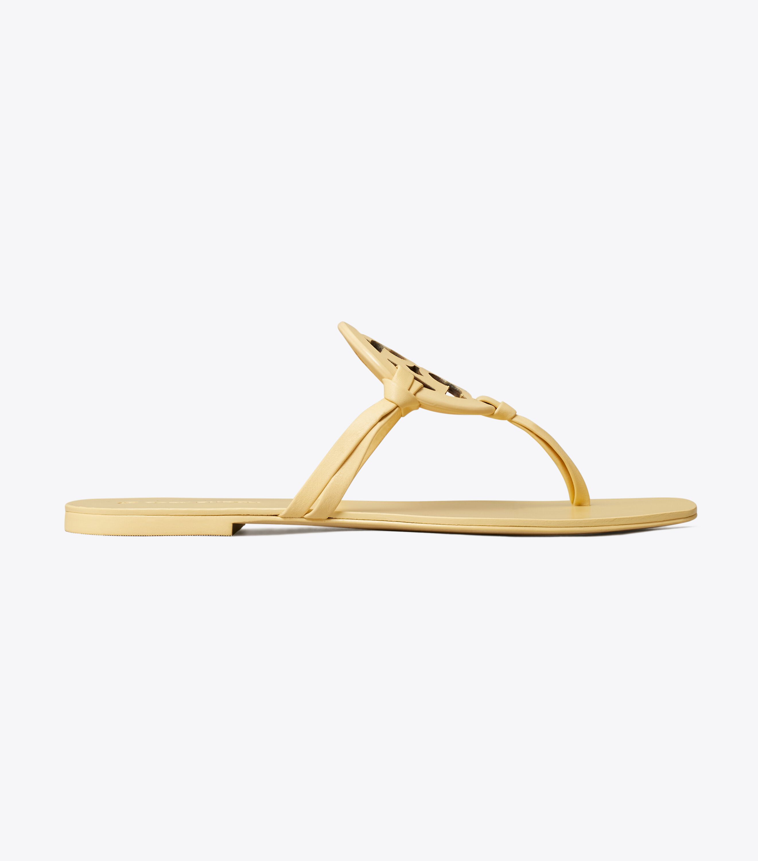Miller Square Toe Sandal Leather Shoes Tory Burch