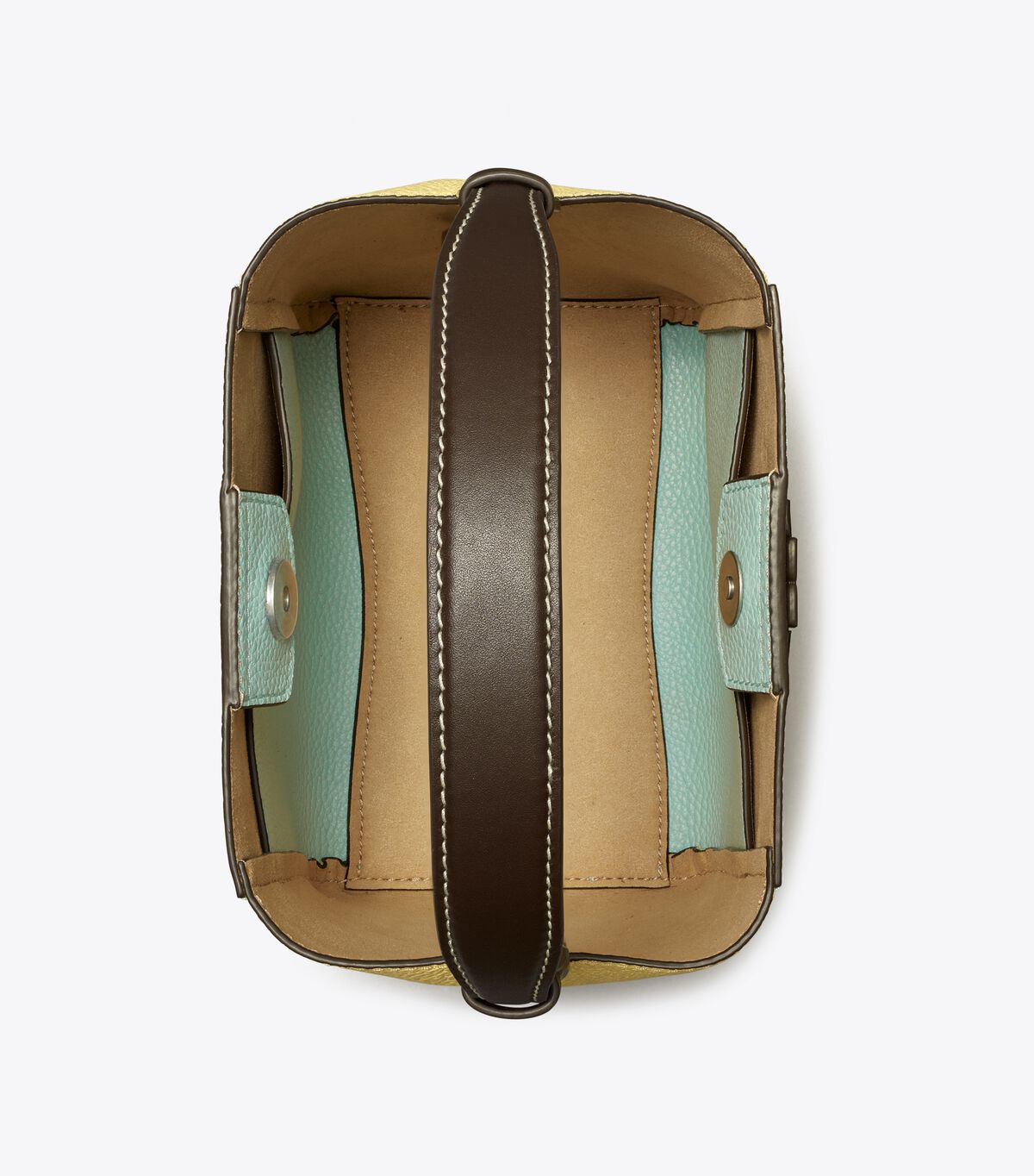 tory burch small mcgraw color block bucket bag