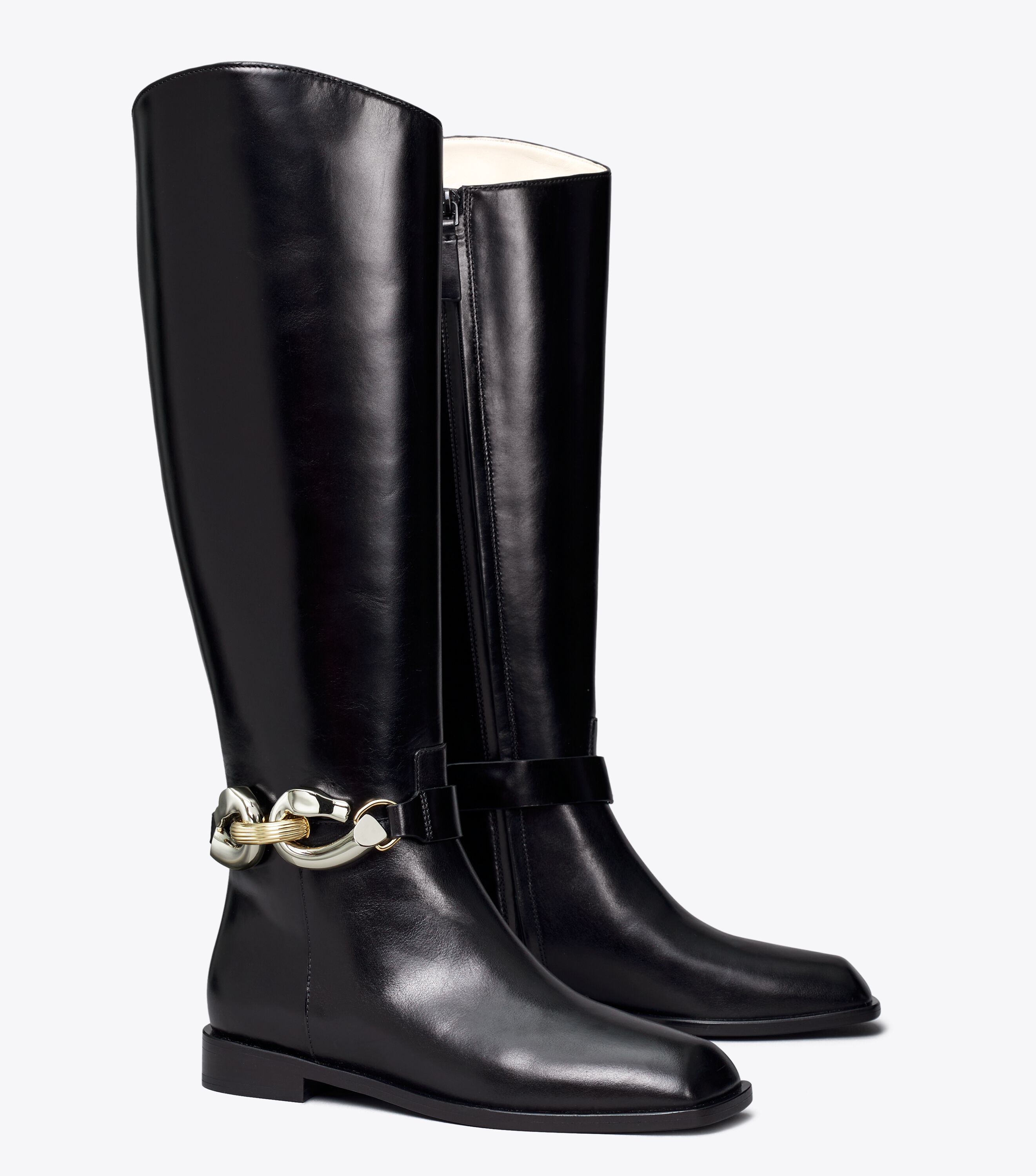 Jessa Riding Boot, Perfect Black | Tory Burch UAE