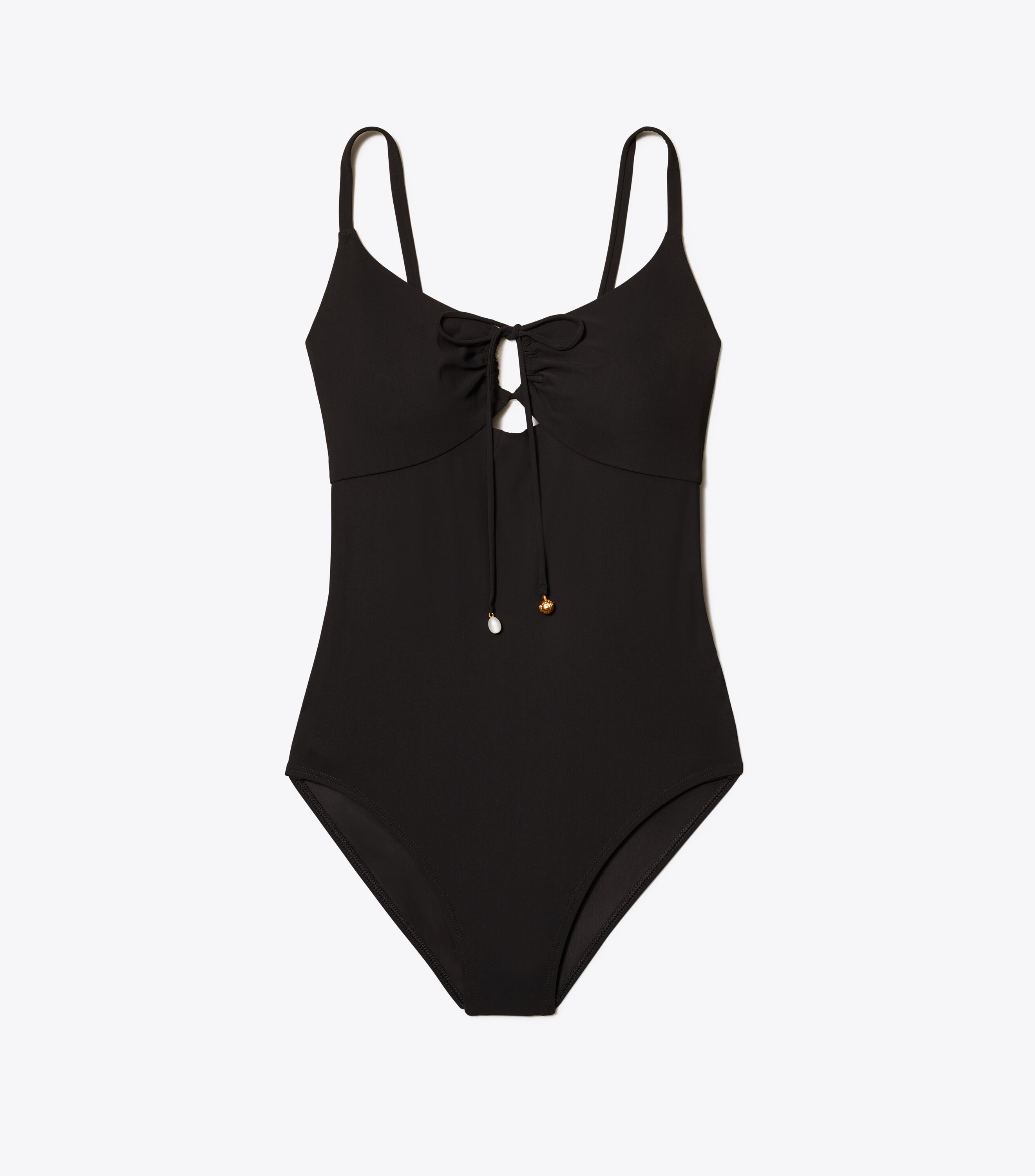 Ruched One-Piece, Black | Tory Burch UAE