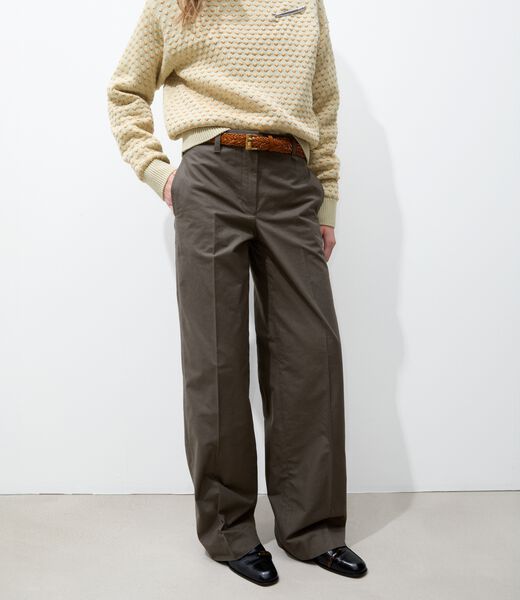 tory burch brushed cotton trouser