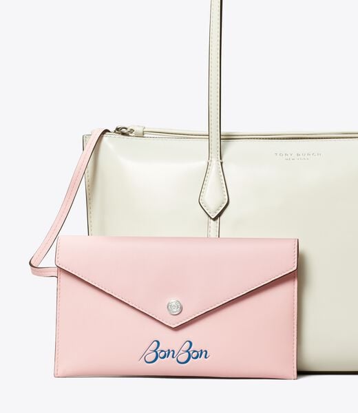 tory burch tb x bonbon small perry zip tote