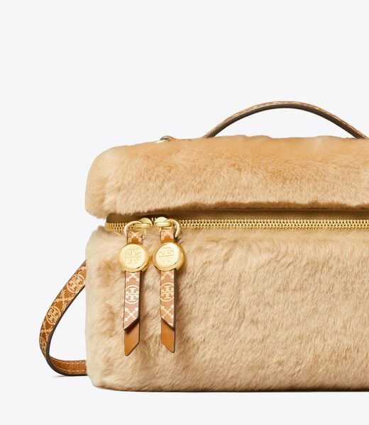 Romy Shearling Slim Top Handle Bag tory burch romy shearling slim top handle bag
