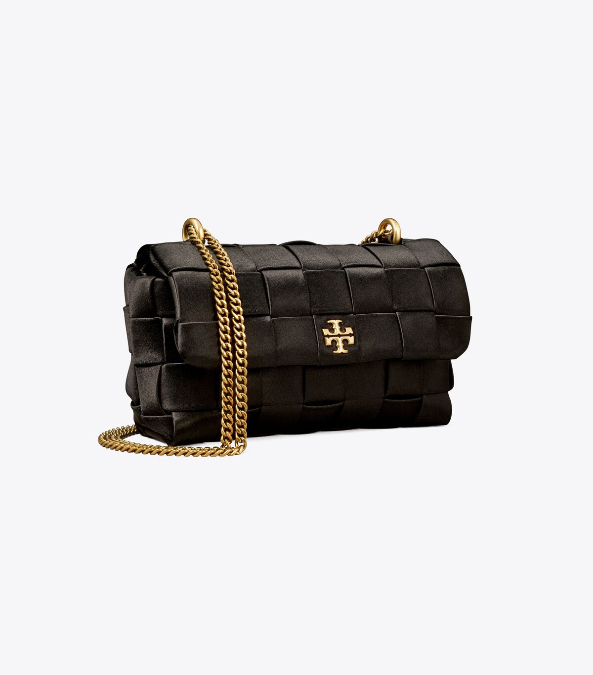 tory burch mini kira woven flap bag