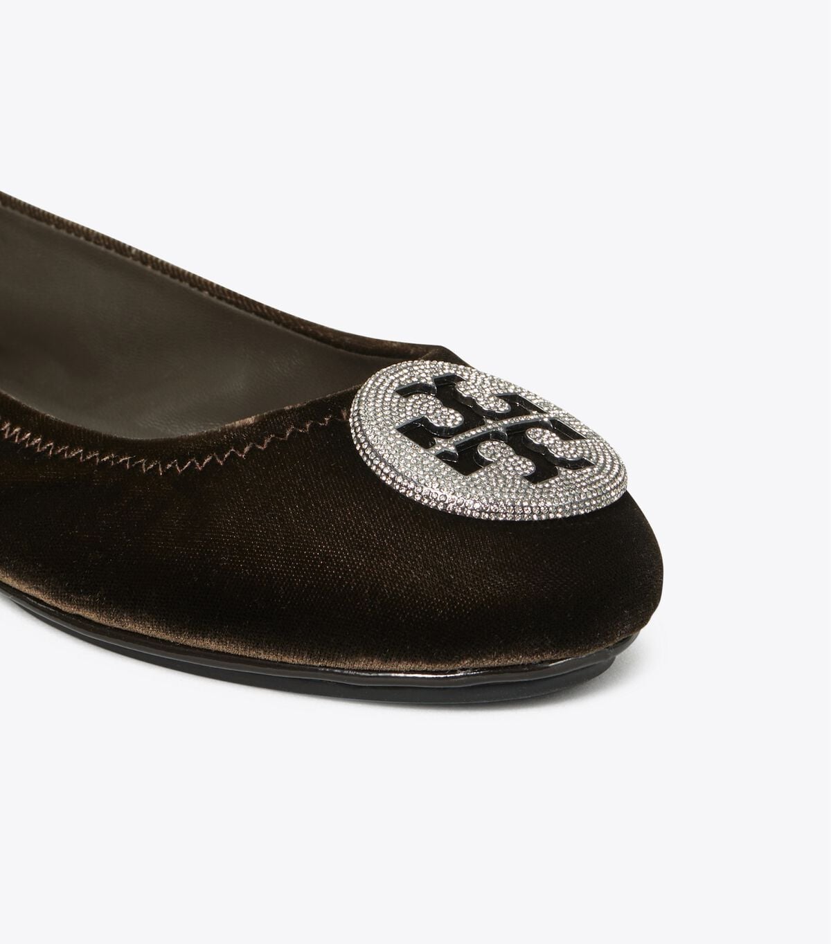 Minnie Travel Ballet Flat, Velvet Pavé tory burch minnie travel ballet flat velvet pav