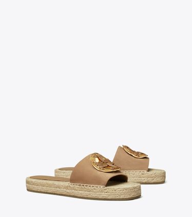 Woven Double T Espadrille Slide