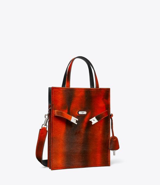 tory burch small lee radziwill calf hair shopper
