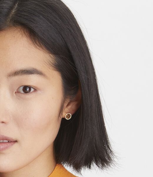 tory burch miller pave stud earrings