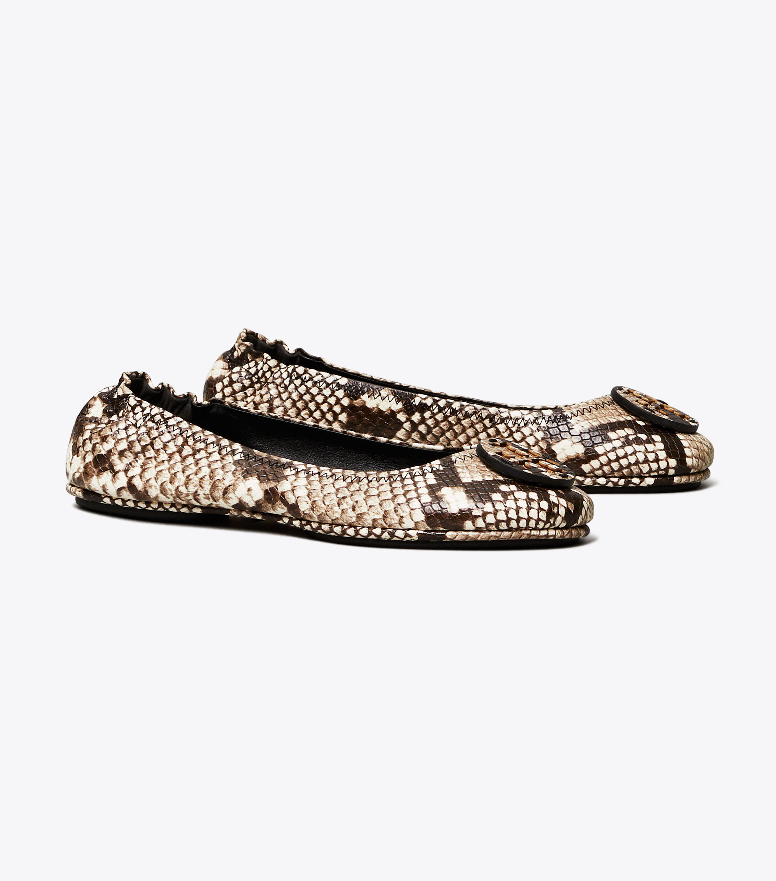 Tory burch minnie travel ballet flat printed leather sale