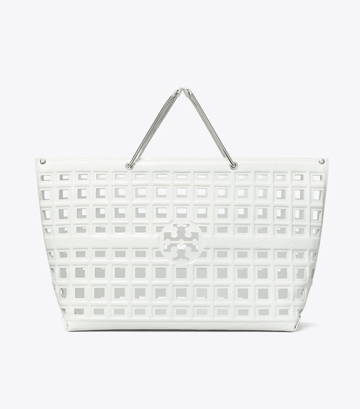 tory burch ella croc embossed market tote