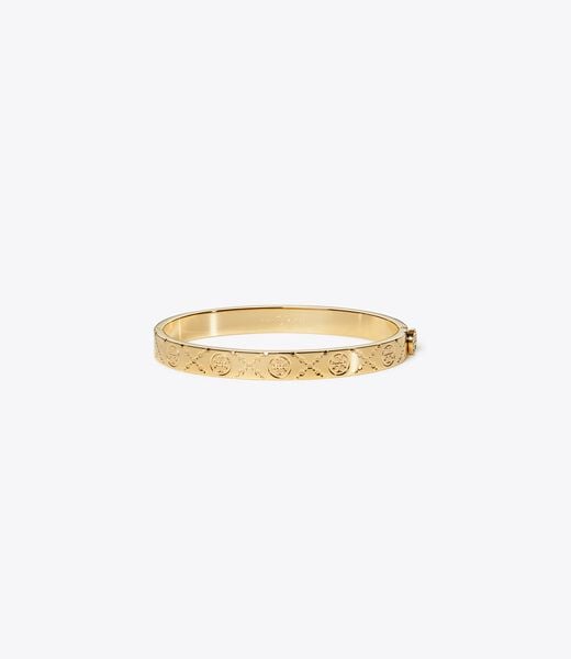 tory burch t monogram hinge bracelet