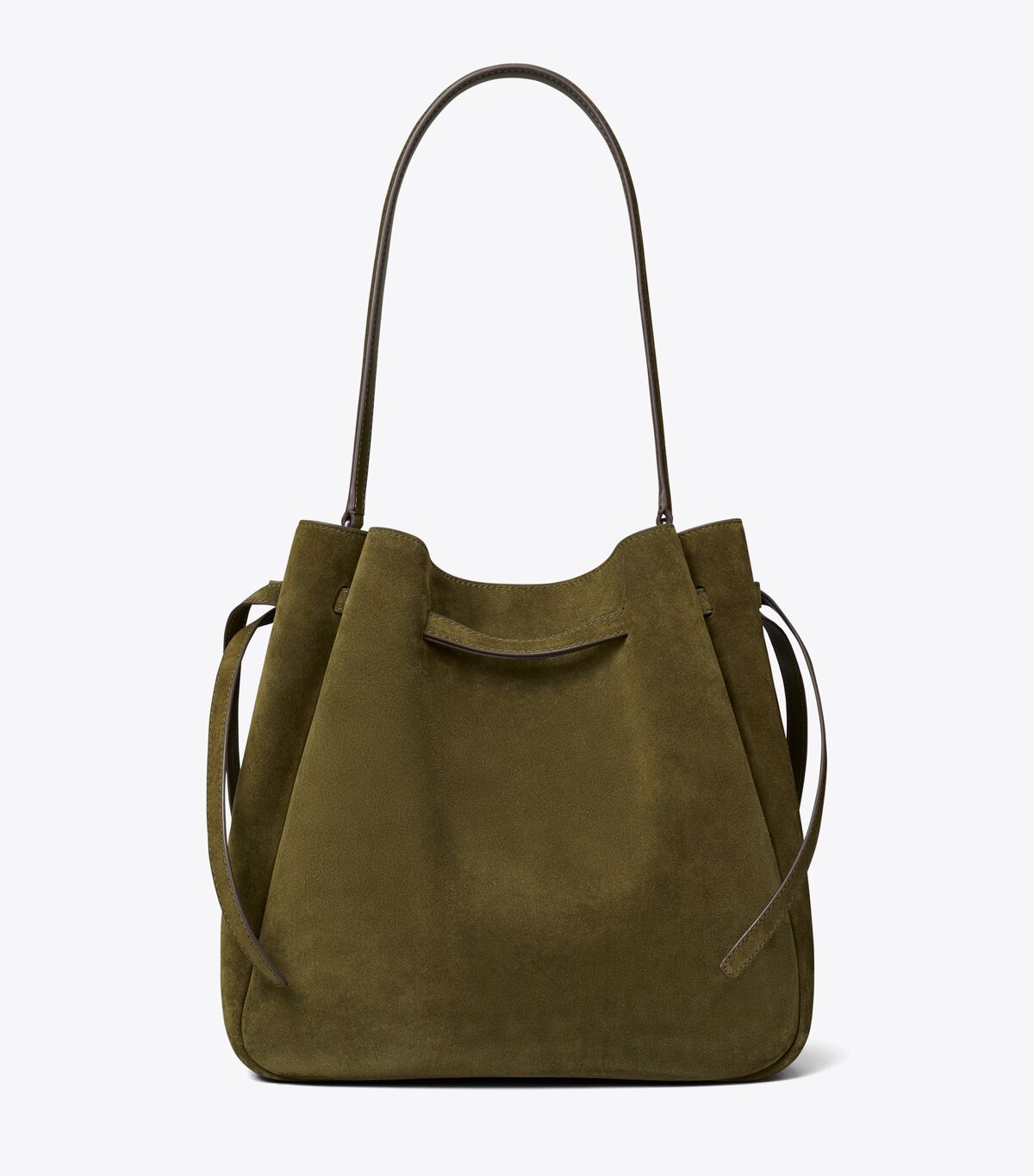 tory burch large romy suede bucket bag