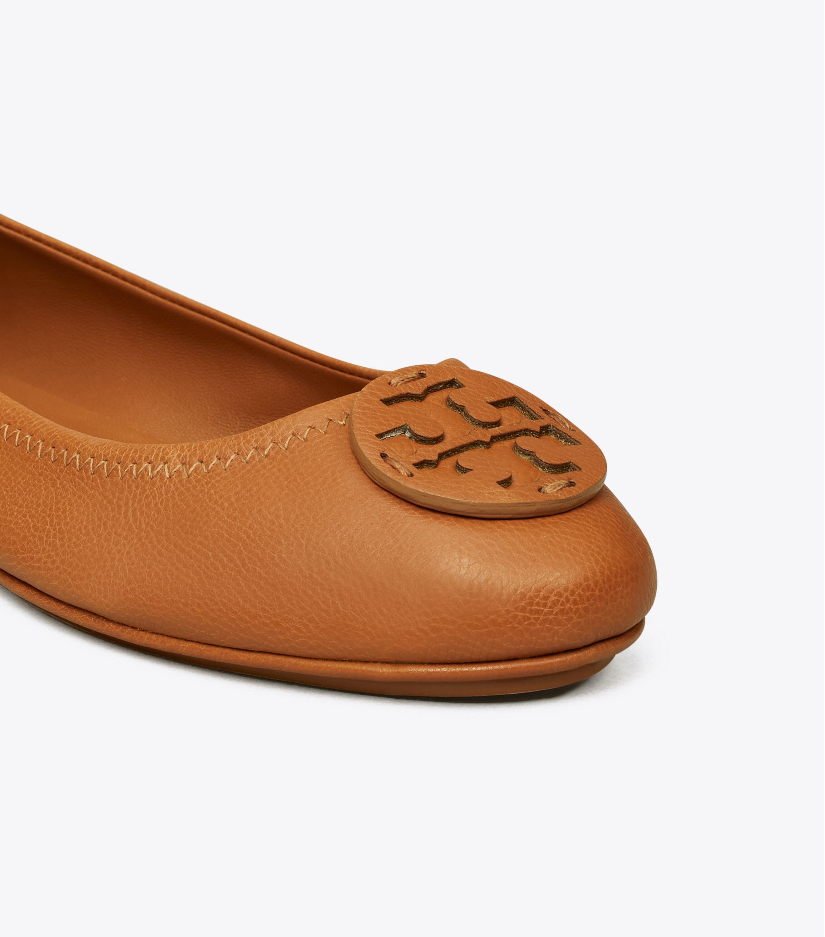 Tory Burch Minnie Travel Ballet Leather Logo Tory Burch UAE