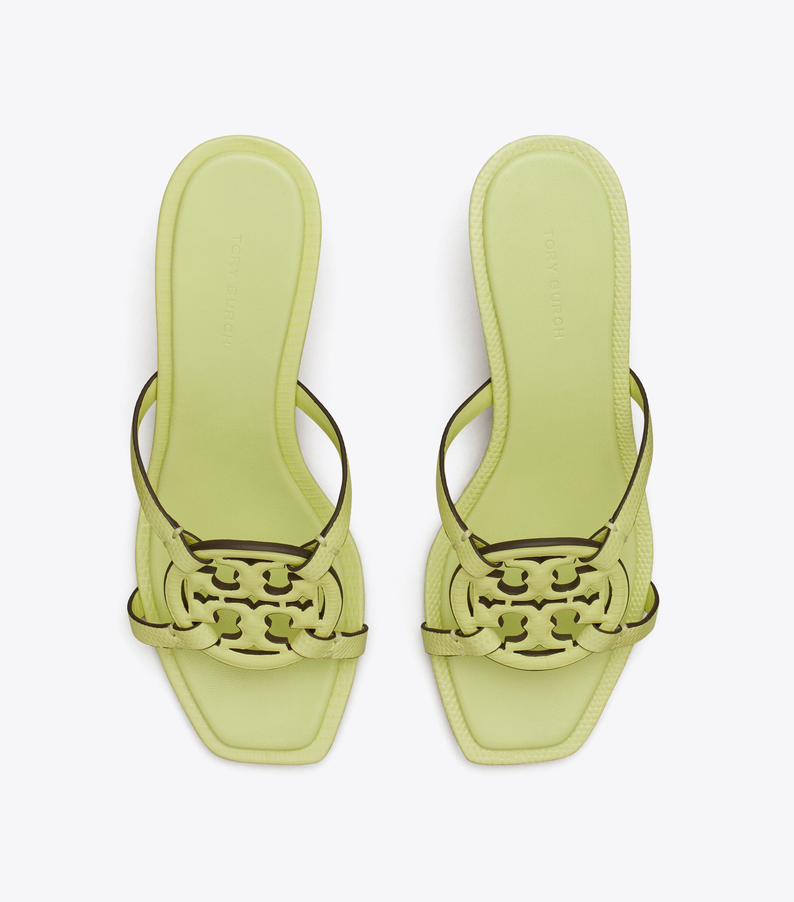 Miller Bombé Low Heel Sandal, Lime Leaf | Tory Burch UAE