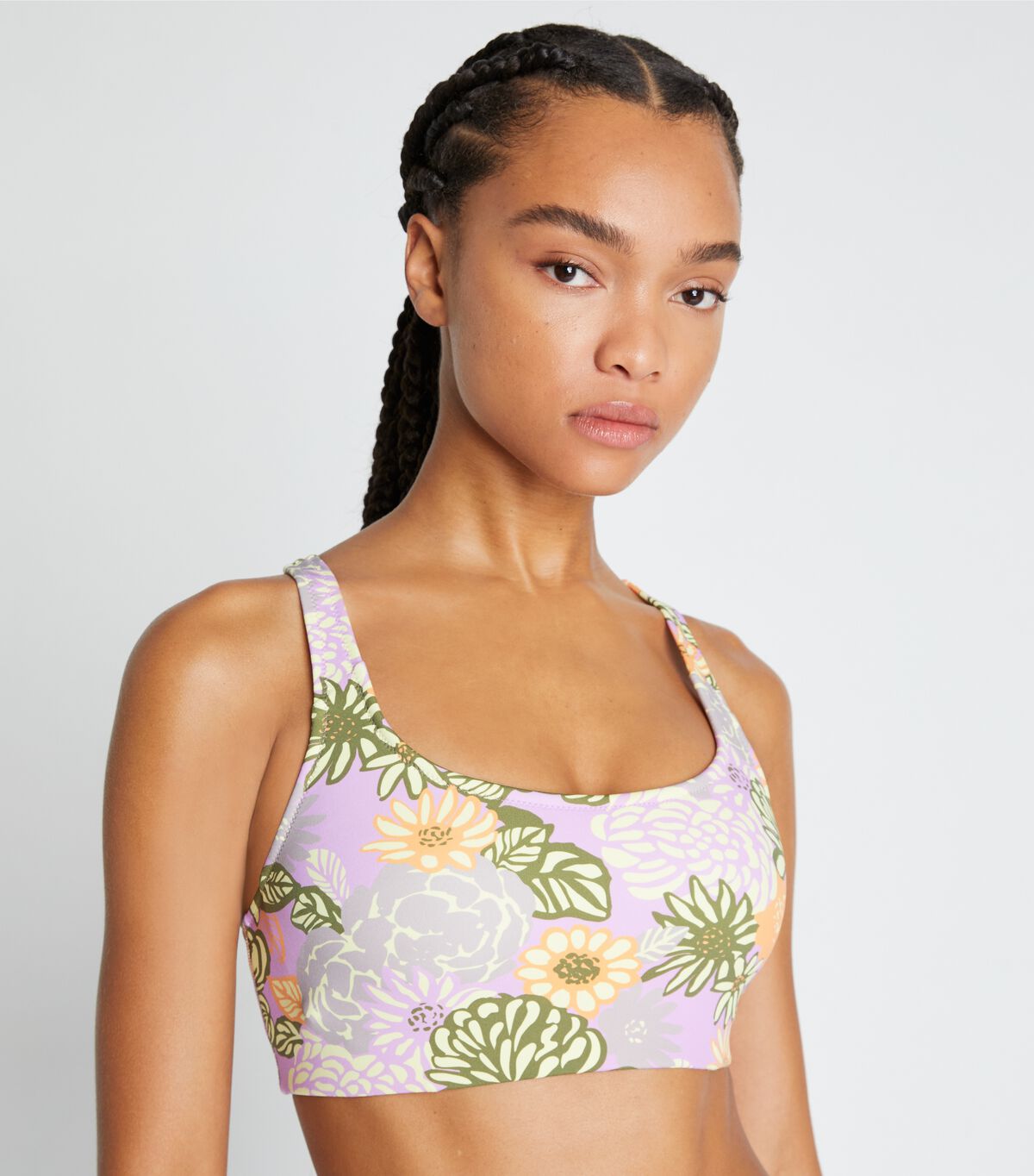 tory burch weightless printed racerback bra