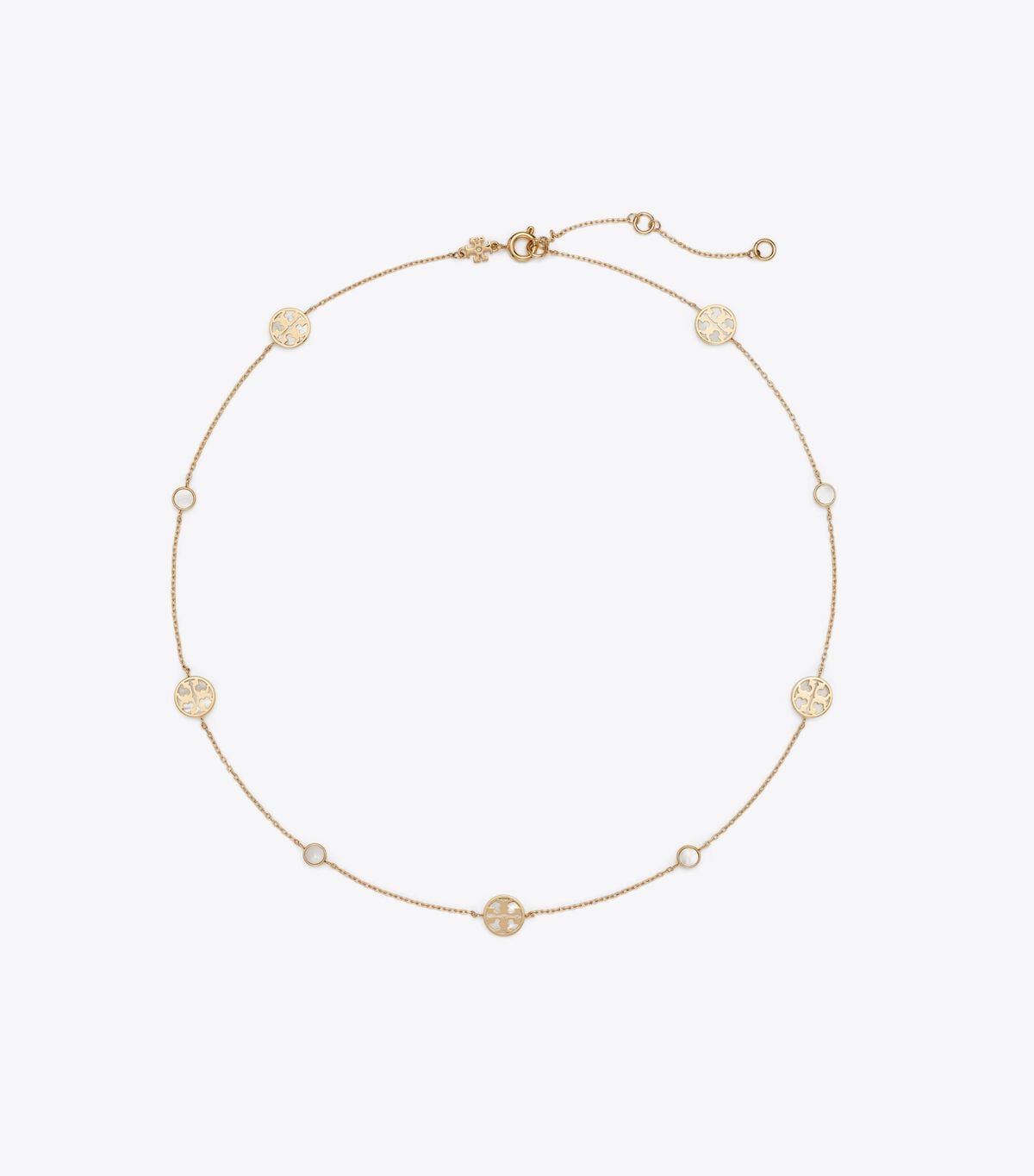 Icon Mother Of Pearl Necklace tory burch icon mother of pearl necklace