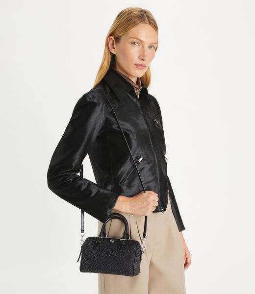 tory burch t monogram embellished petite barrel bag
