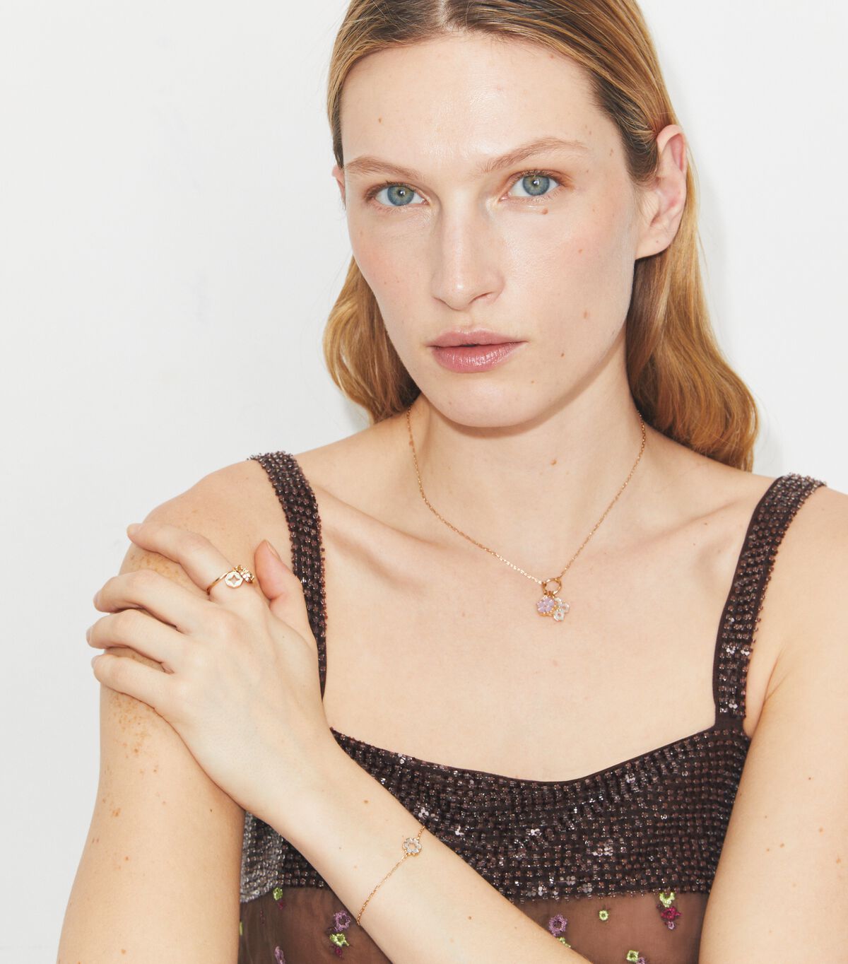 tory burch forget me not hex bracelet