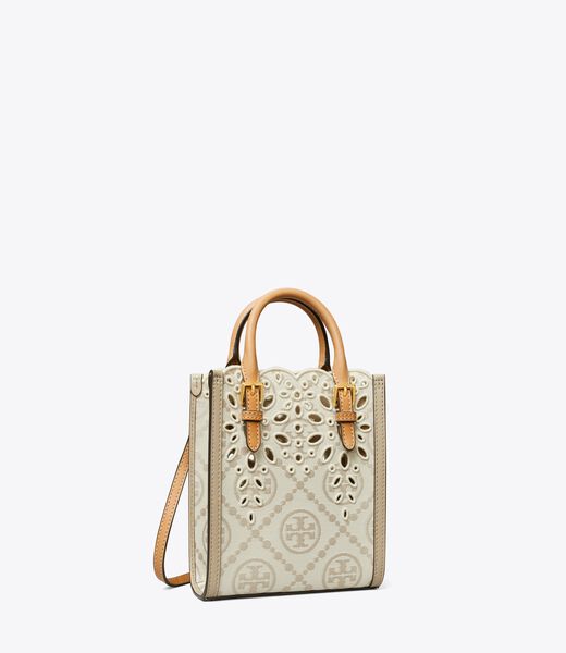 Mini T Monogram Eyelet Tote