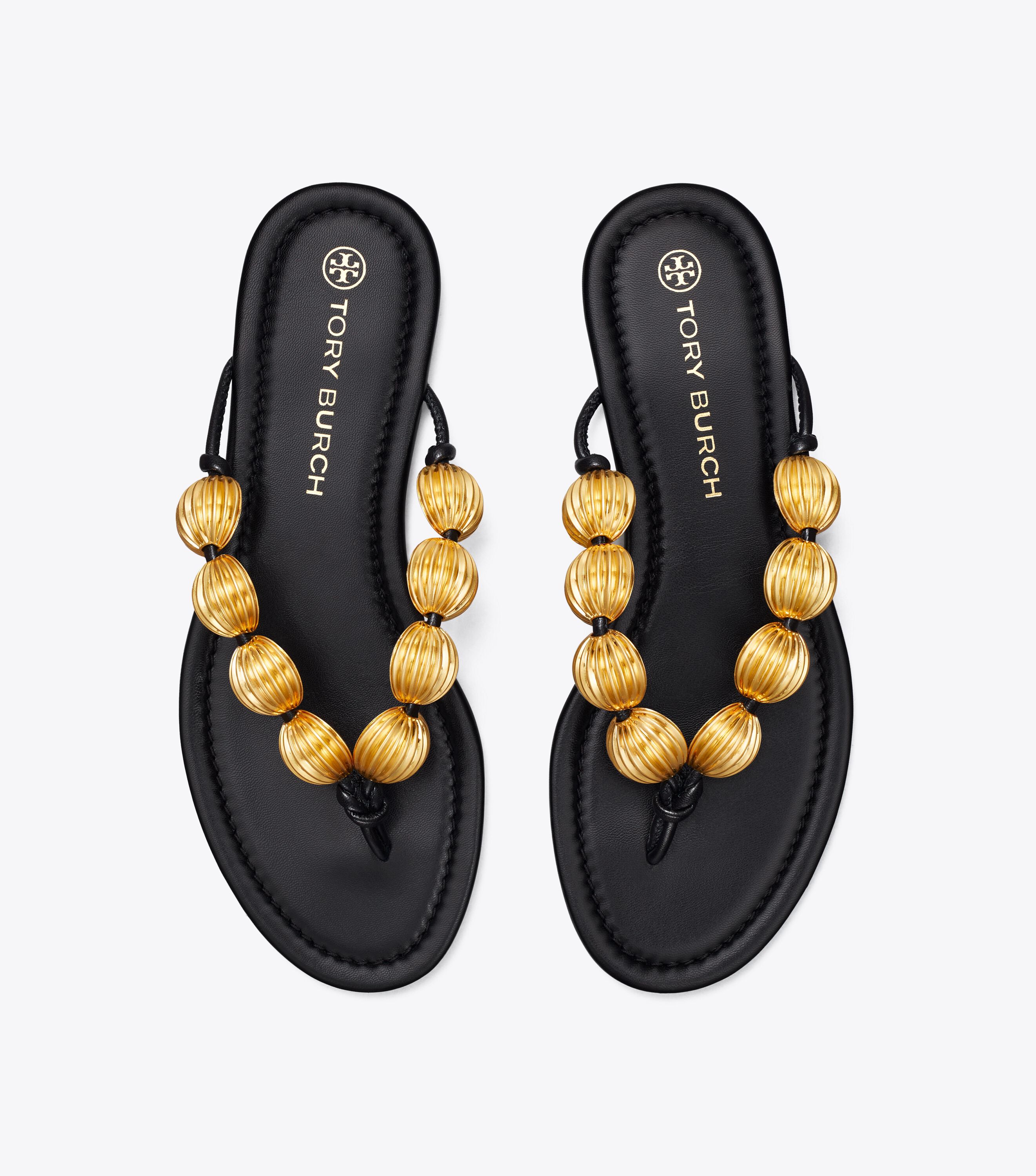 Tory burch beaded sandals online
