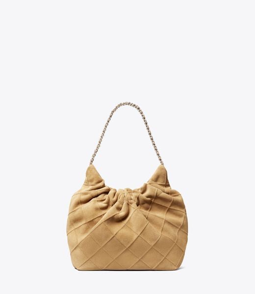 tory burch mini fleming soft suede hobo bag