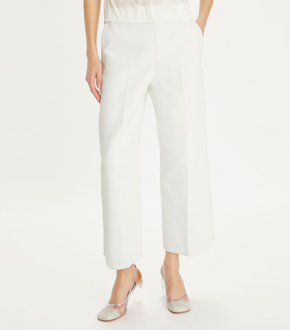 tory burch cropped twisted cotton pant