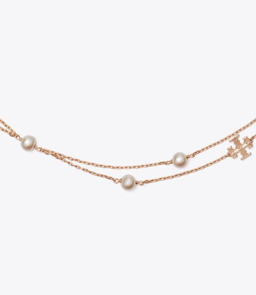 tory burch moondance layered pearl necklace