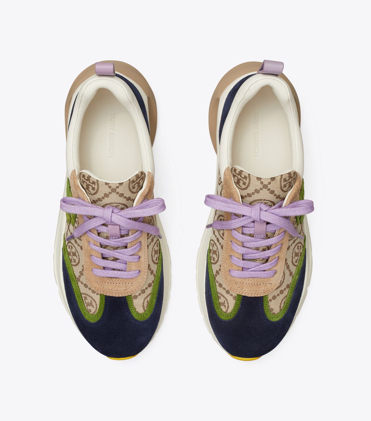 tory burch t monogram good luck trainer