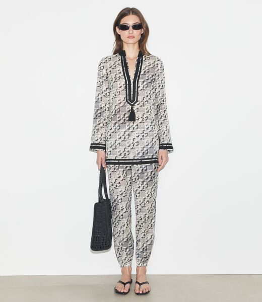 tory burch silk tory tunic