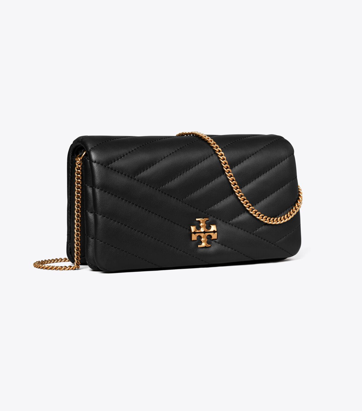 tory burch kira chevron chain wallet