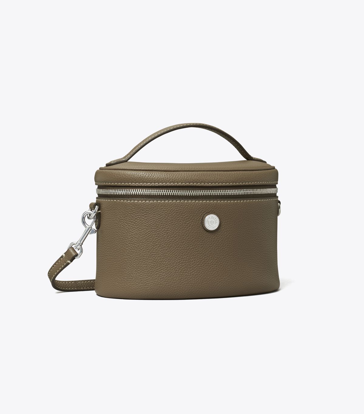 حقيبة مستحضرات تجميل ناعمة ومرصعة بالحصى tory burch حقيبة مستحضرات تجميل ناعمة ومرصعة بالحصى