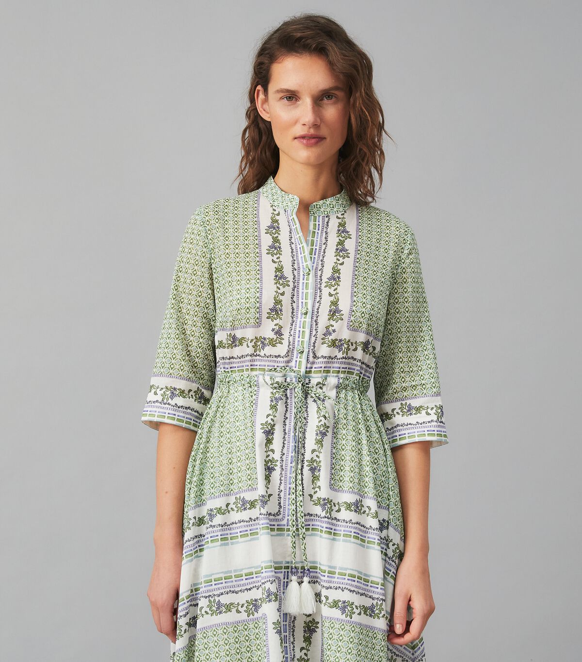 tory burch printed shirtdress