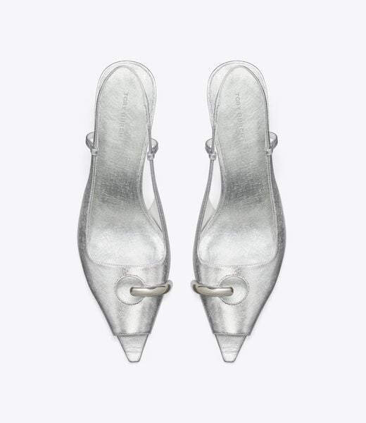 tory burch pierced peep toe slingback