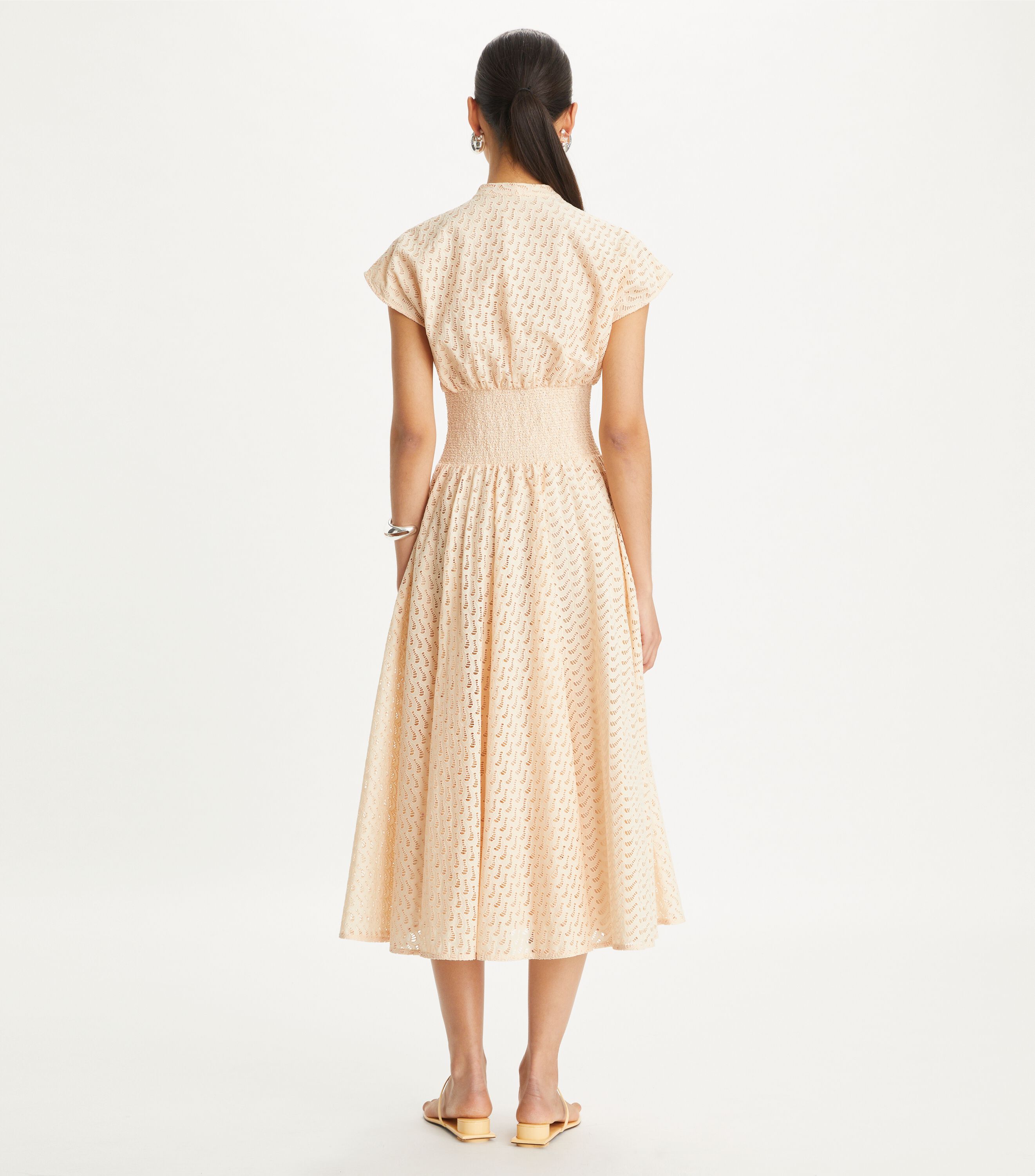 Tory Burch Embroidered Cotton Dress Tory Burch UAE