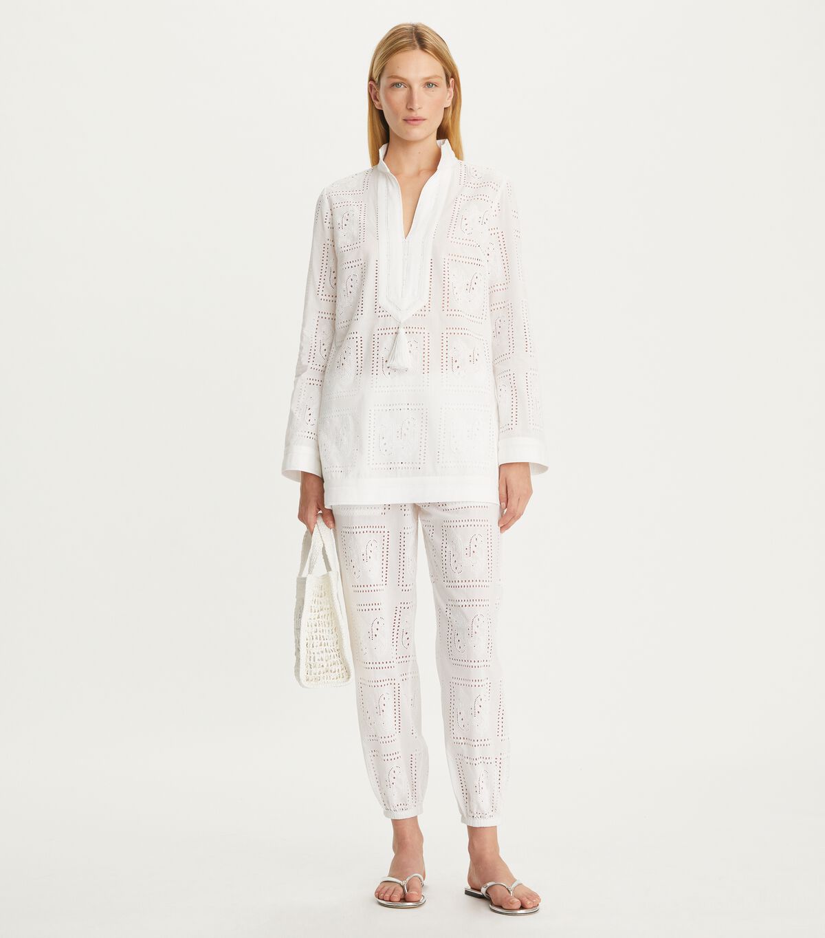 tory burch eyelet tory tunic