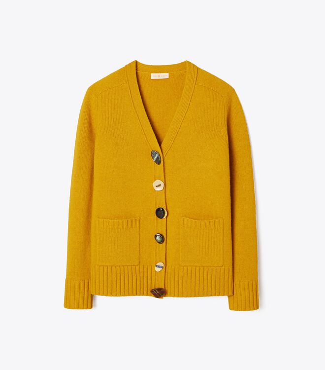 Novelty Button Wool Cardigan