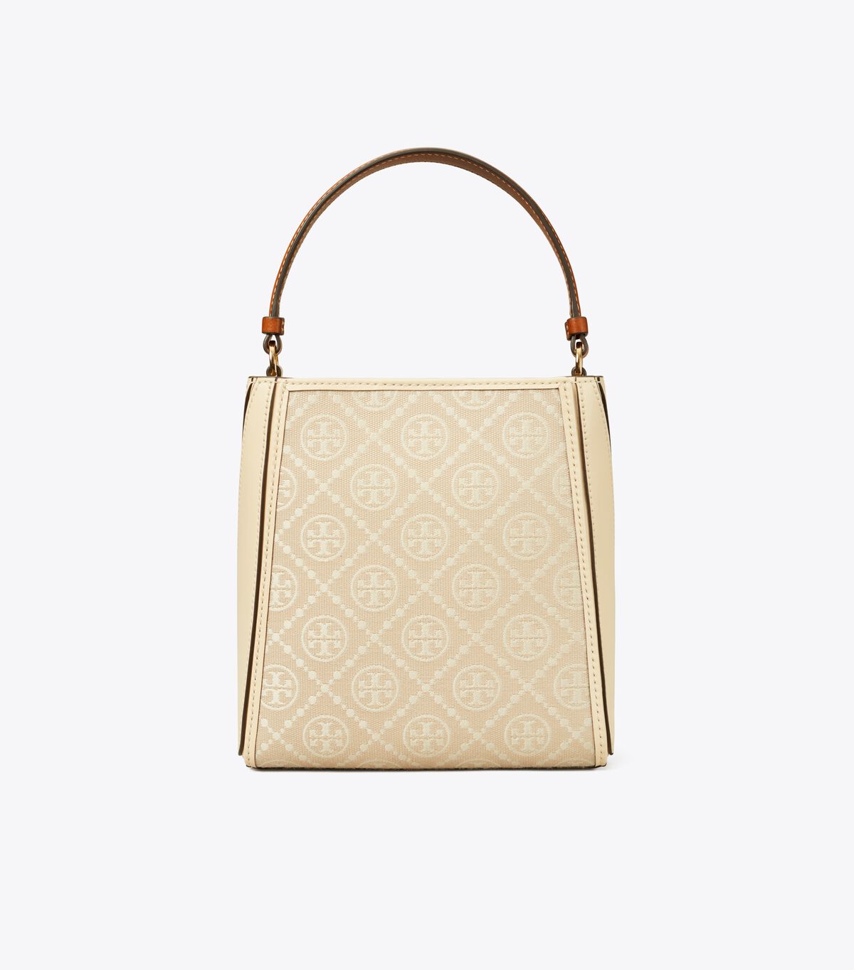 tory burch small t monogram mcgraw bucket bag