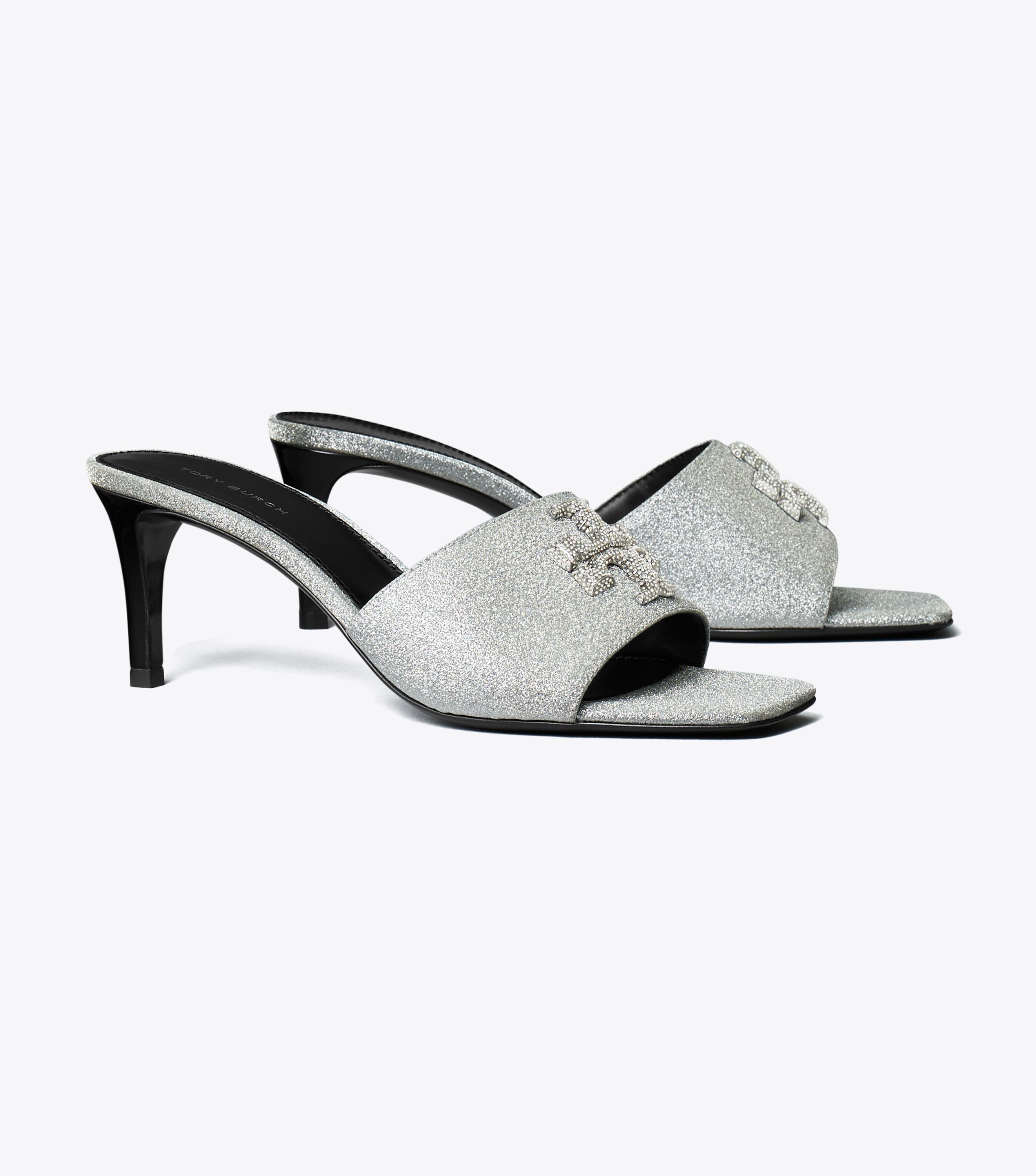 ラメサンダル送料関税込★Tory Burch★ELEANOR PAVE MULE SANDAL Eleanor Pave Mule Sandal, Diamond / Perfect Black | Tory