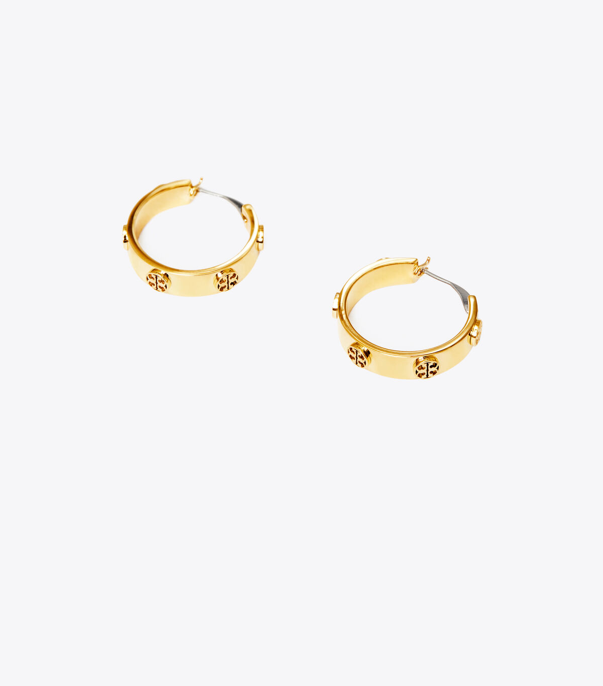 tory burch small miller stud huggie earring