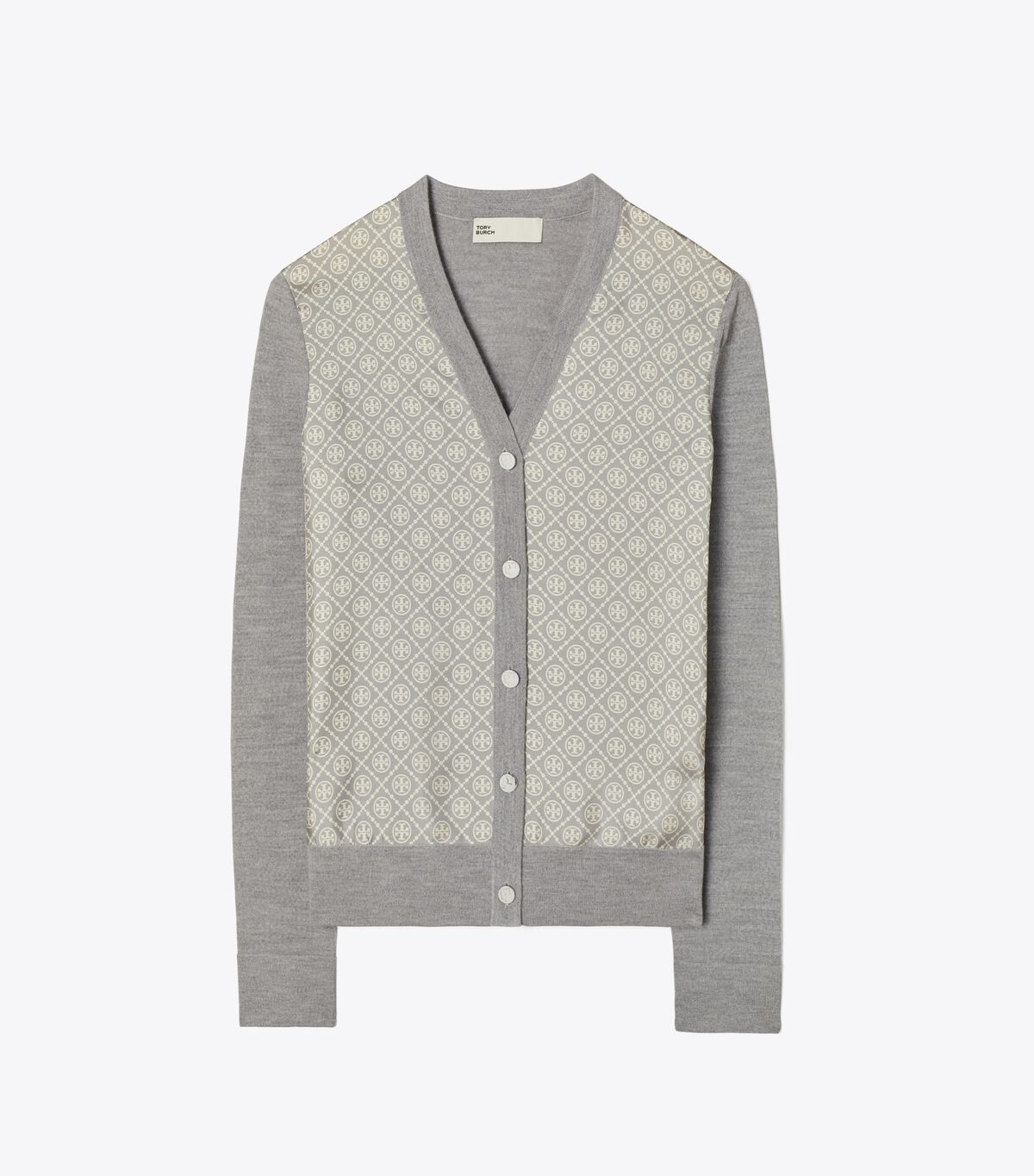 tory burch silk front cardigan