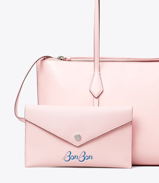 tory burch tb x bonbon small perry zip tote