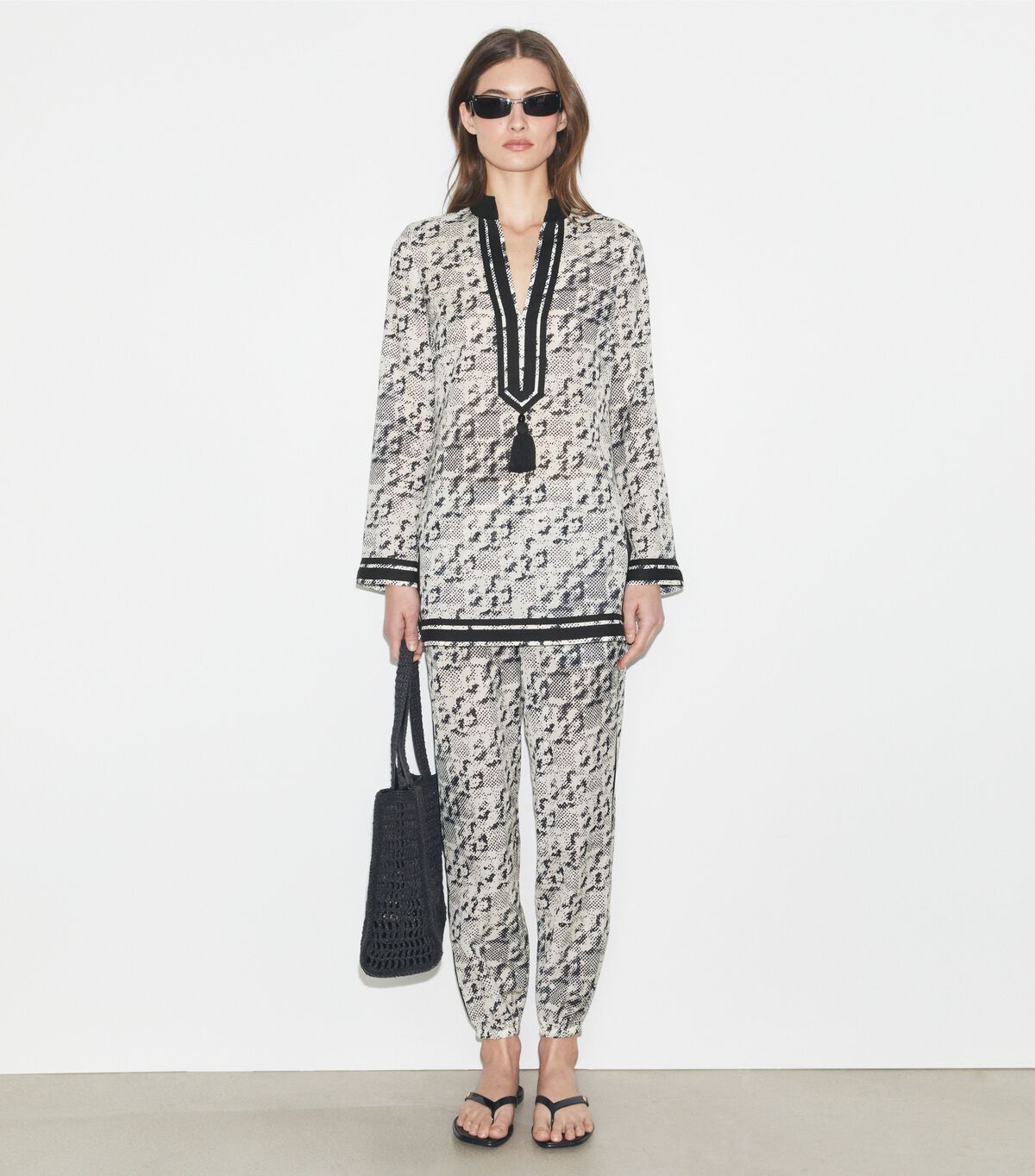 tory burch silk tory tunic