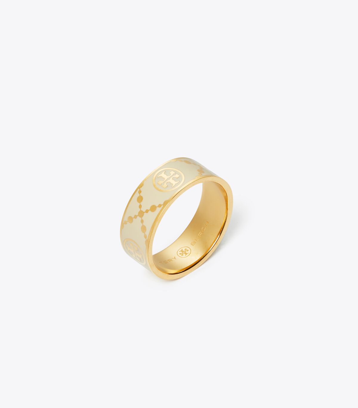 T Monogram Enamel Ring