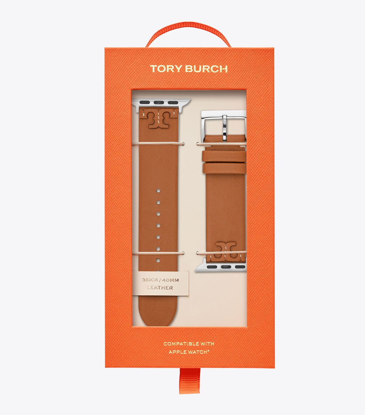 tory burch mcgraw band for apple watch luggage leather 38 mm 40 mm