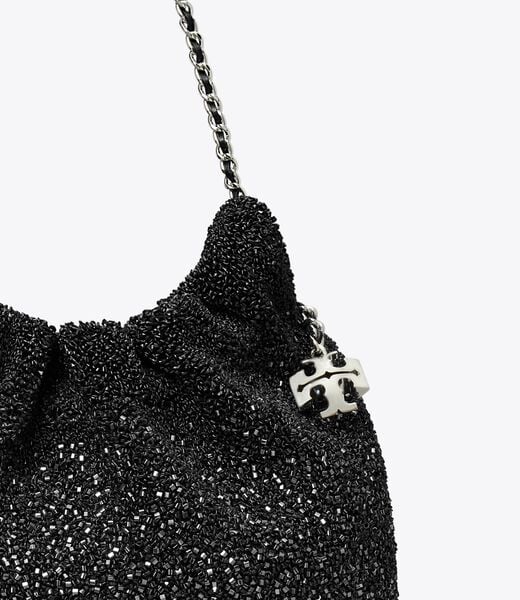 tory burch tb x bonbon mini fleming embellished hobo bag