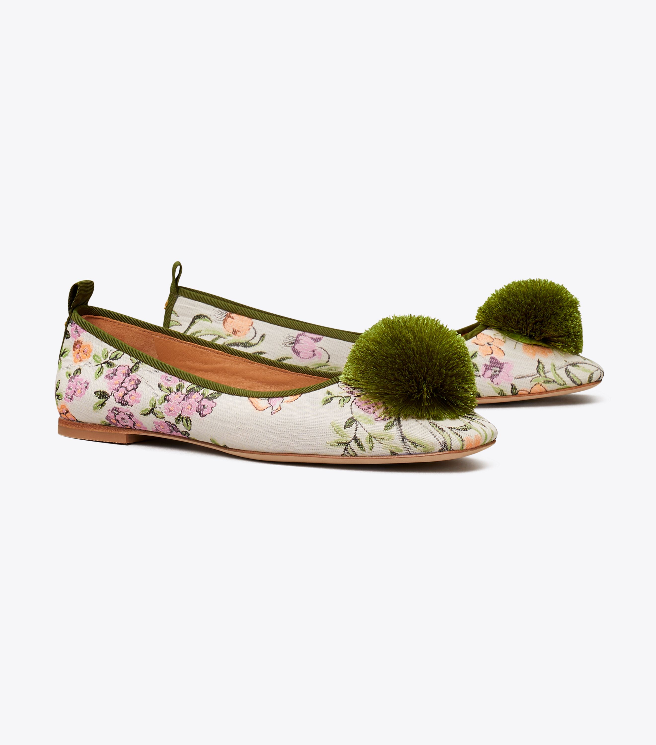 Pom pom ballet flats discount