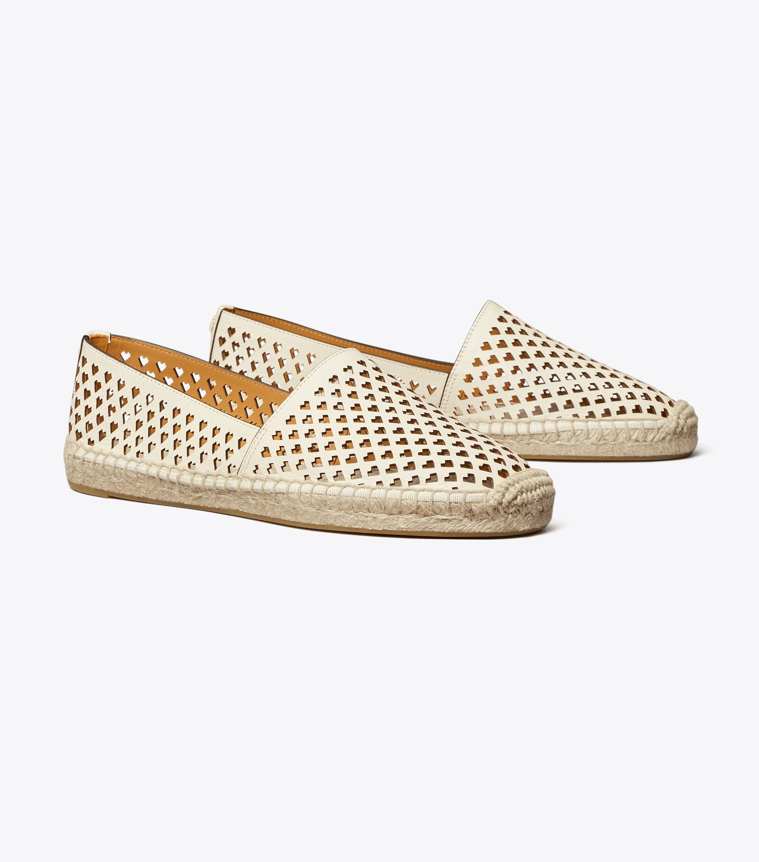 Tory burch clearance perforated espadrilles