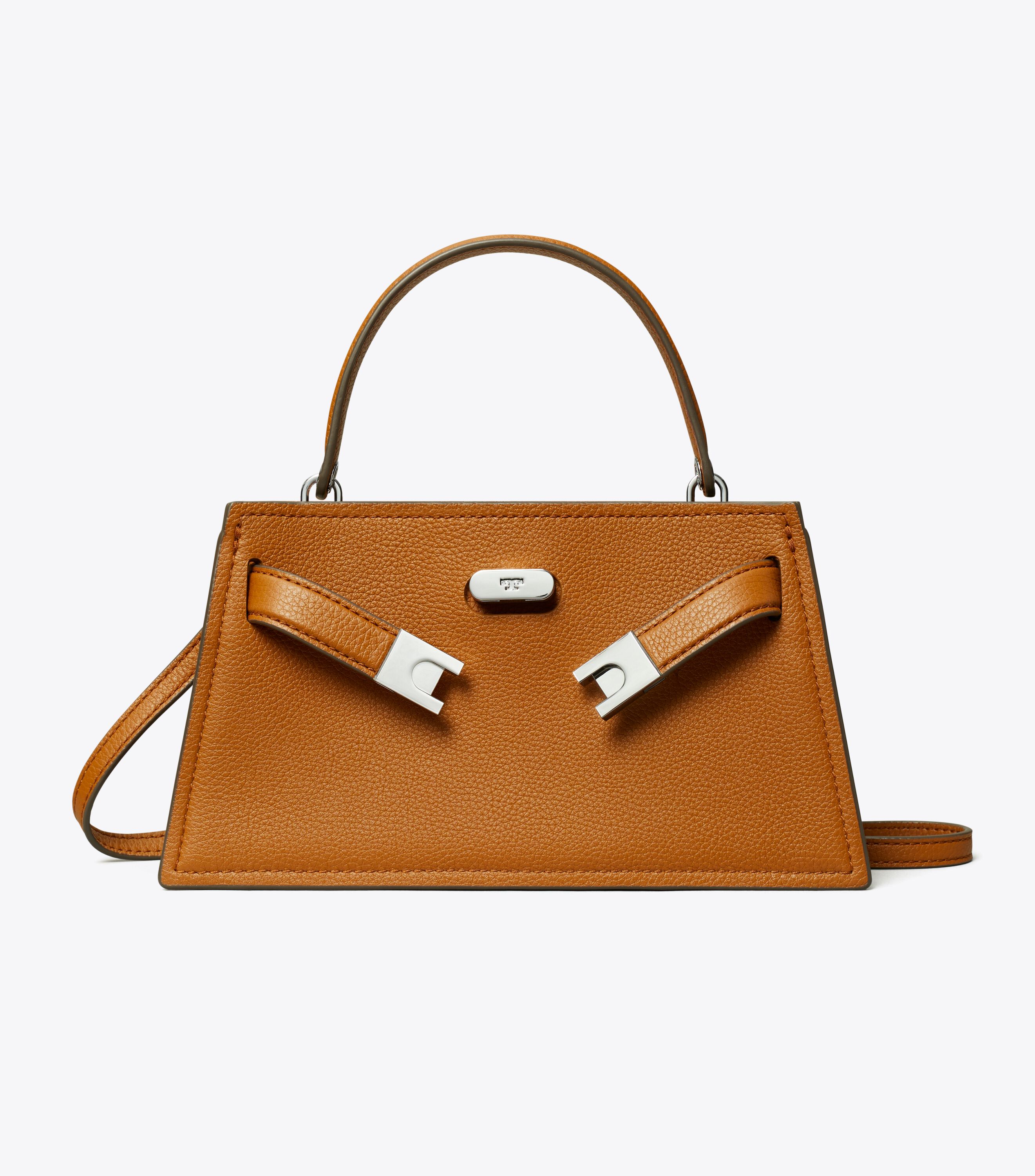 lee Mini Lee Radziwill Top-Handle Bag, Bourbon | Tory Burch UAE
